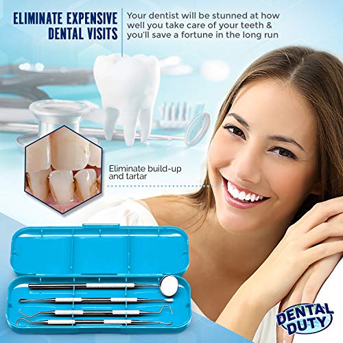 Professional Dental Instrument Set - Stainless Steel Dental Picks for Teeth C...