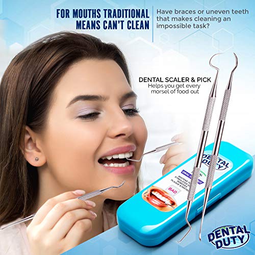 Professional Dental Instrument Set - Stainless Steel Dental Picks for Teeth C...