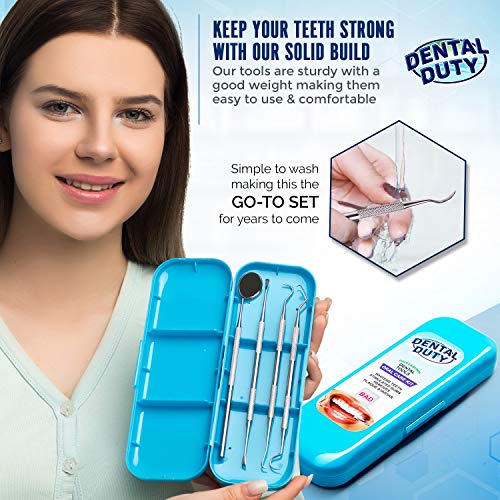 Professional Dental Instrument Set - Stainless Steel Dental Picks for Teeth C...