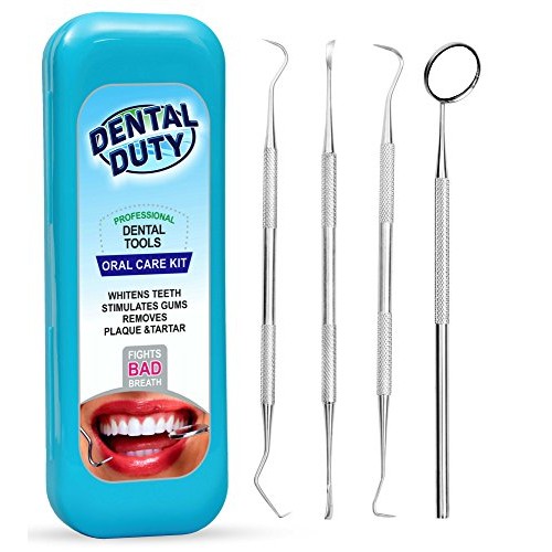 Professional Dental Instrument Set - Stainless Steel Dental Picks for Teeth C...