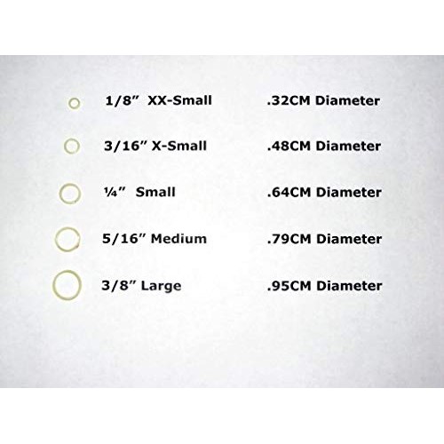 DentalSmile Dental Teeth Gap 3/16 Orthodontic 6.5 OZ Rubber Bands Clear XX-He...