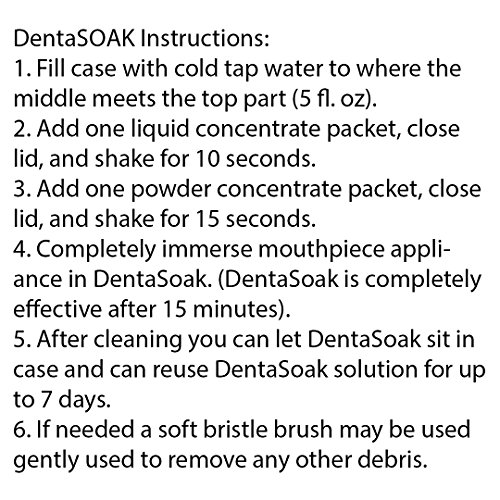 DentaSOAK Refill Kit - Mouthguard, Retainer, Denture, Appliance Cleaner – 100...