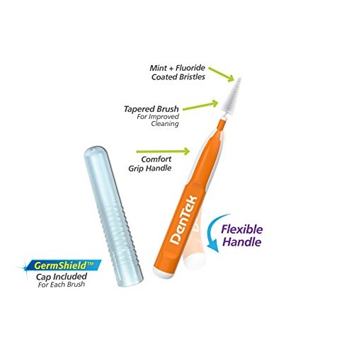 DenTek Easy Brush Interdental Cleaners | Brushes Between Teeth | Tight Teeth ...