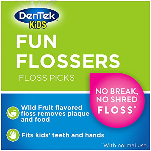 DenTek Kids Fun Flossers, Limited Edition Monster Flossers, 75 Count, 3 Pack ...