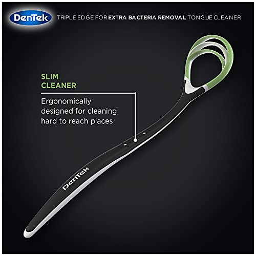 DenTek Tongue Cleaner, Fresh Mint, Removes Bad Breath, 2 Pack