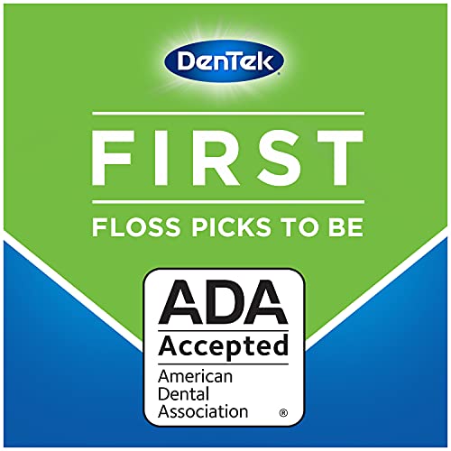 DenTek Triple Clean Advanced Clean Floss Picks, No Break & No Shred Floss, 15...