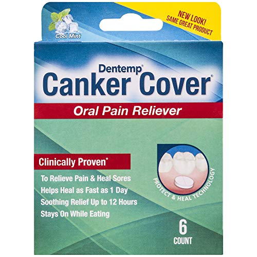 Dentemp Canker Cover - Canker Sore Oral Pain Reliever (6 Counts) - Canker Sor...