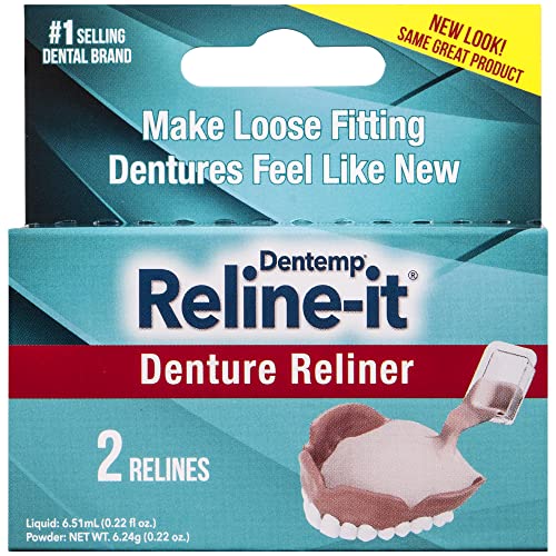Dentemp Denture Reline Kit - Advanced Formula Reline It Denture Reliner - Den...