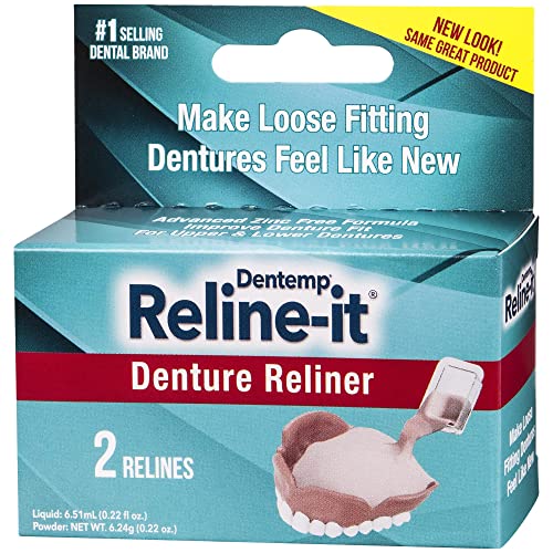 Dentemp Denture Reline Kit - Advanced Formula Reline It Denture Reliner (Pack...