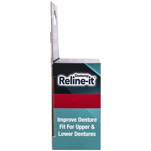 Dentemp Denture Reline Kit - Advanced Formula Reline It Denture Reliner (Pack...