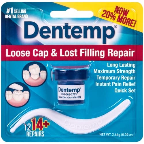 Dentemp Maximum Strength Loose Cap and Lost Filling Repair - Dental Repair Ki...