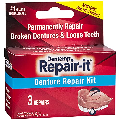 Dentemp Repair-it Denture Repair Kit & Reline-it Denture Reliner - Denture Ki...