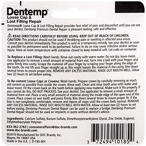 Dentemp Tooth Repair Kit - Dental Repair Kit with Dental Cement, Refil-it Los...
