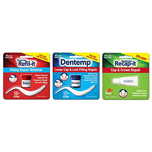 Dentemp Tooth Repair Kit - Dental Repair Kit with Dental Cement, Refil-it Los...
