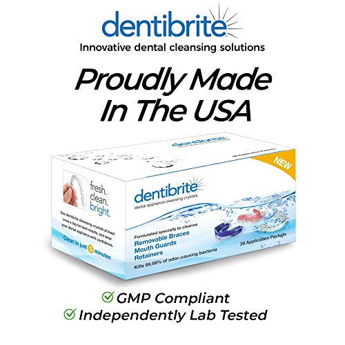 Dentibrite Crystals Cleaner for Removable Dental Appliances - Invisalign Alig...