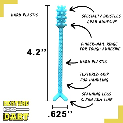 Denture Dart V3 Denture Gel Adhesive Remover - Remove Denture Gel Adhesive & ...