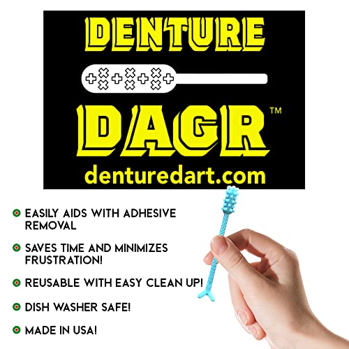 Denture Dart V3 Denture Gel Adhesive Remover - Remove Denture Gel Adhesive & ...