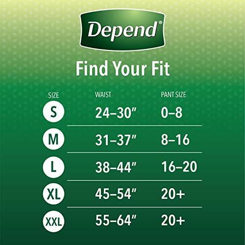 Depend FIT-FLEX Incontinence Underwear For Women, Disposable, Maximum Absorbe...