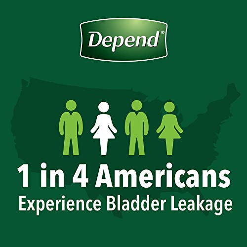 Depend FIT-FLEX Incontinence Underwear For Women, Disposable, Maximum Absorbe...