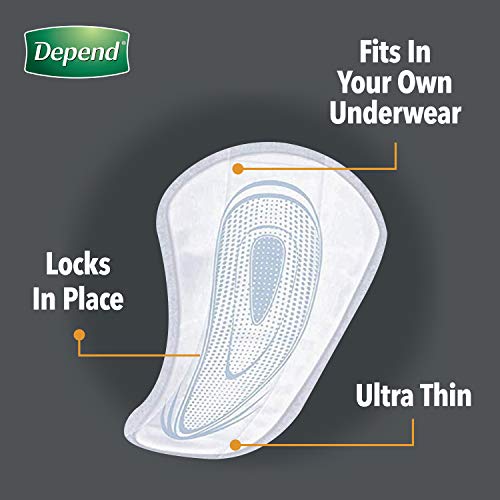 Depend Incontinence/Bladder Control Shields, Pads for Men, Light Absorbency, ...