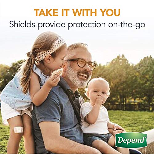 Depend Incontinence/Bladder Control Shields, Pads for Men, Light Absorbency, ...