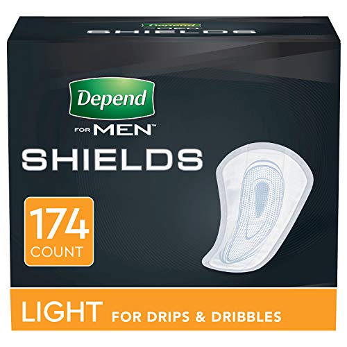 Depend Incontinence/Bladder Control Shields, Pads for Men, Light Absorbency, ...
