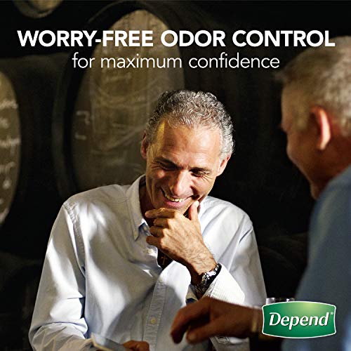 Depend Incontinence Guards/Bladder Control Pads for Men, Maximum Absorbency, ...