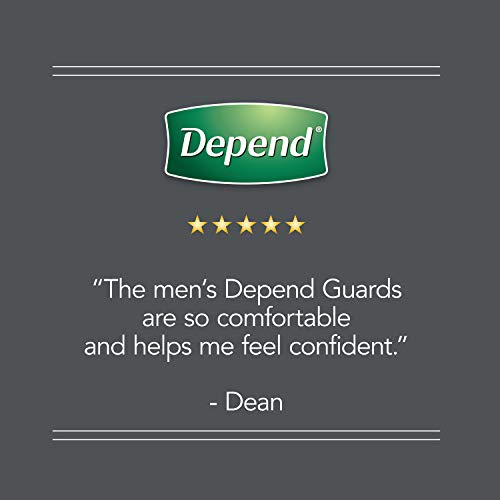 Depend Incontinence Guards/Bladder Control Pads for Men, Maximum Absorbency, ...