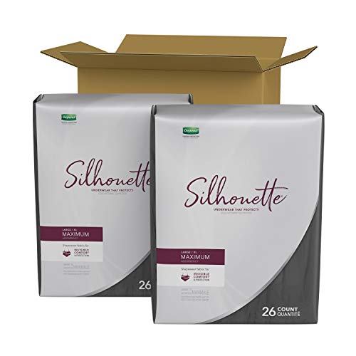 Depend Silhouette Incontinence Underwear for Women, Maximum Absorbency, Dispo...