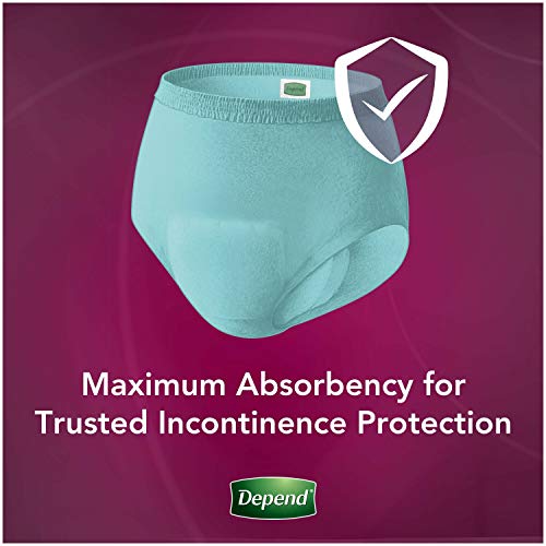 Depend Silhouette Incontinence Underwear for Women, Maximum Absorbency, Dispo...