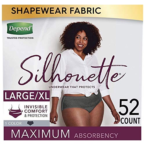 Depend Silhouette Incontinence Underwear for Women, Maximum Absorbency, Dispo...