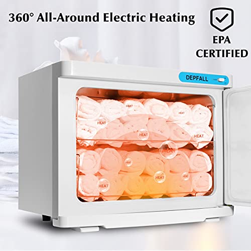 DEPFALL Hot Towel Warmer, 23L Large Towel Warmer Cabinet, EPA Certified Profe...