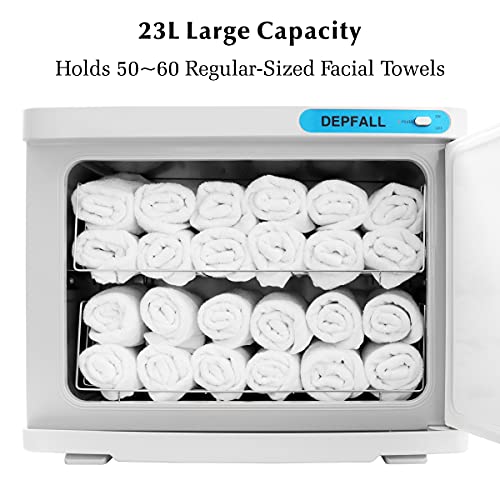 DEPFALL Hot Towel Warmer, 23L Large Towel Warmer Cabinet, EPA Certified Profe...