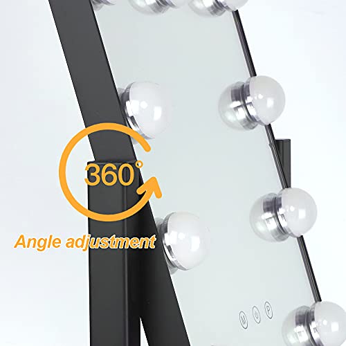 Hollywood Lighted Vanity Makeup Mirror with Lights, Depuley Plug-in Light Up ...