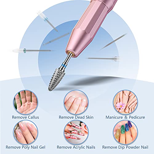 13PC Nail Drill Bits Set, Drill Bits for Nails, 3pcs Tungsten Carbide Drill B...