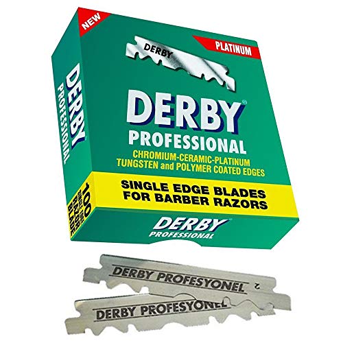 Derby Professional Single Edge Razor Blades, 100 Count
