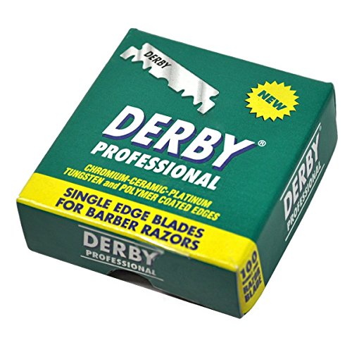 Derby Professional Single Edge Razor Blades, 100 Count
