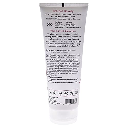 DERMA E Rosehip and Almond Anti-Aging Shea Body Lotion – Vegan Collagen, Reti...