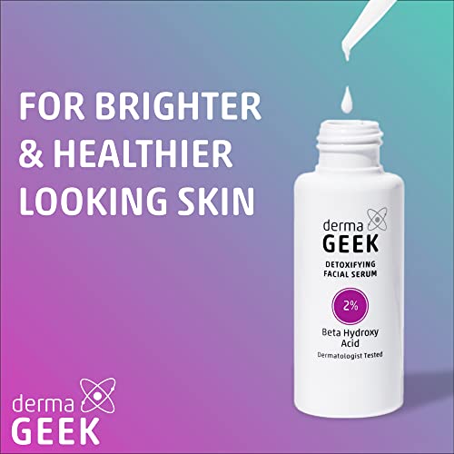 dermaGEEK Exfoliating & Moisturizing Gift Set | 2% BHA Detoxifying Face Serum...