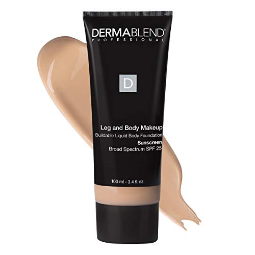 Dermablend Leg and Body Makeup Foundation with SPF 25, 10N Fair Ivory, 3.4 Fl...