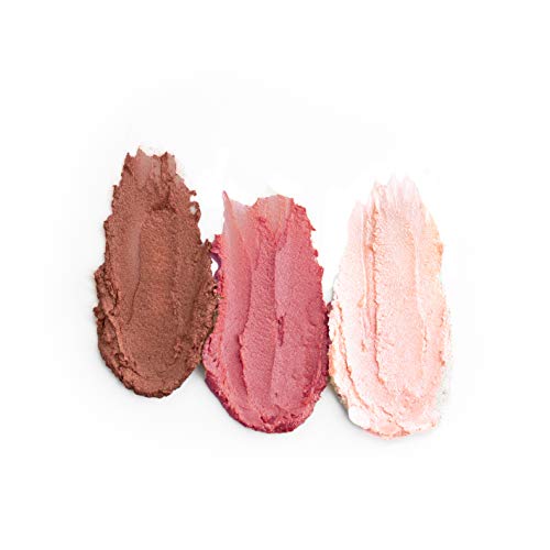 Cheek Palette: Bronzer, Highlighter, Blush Palette for Dewy Skin, Lit from Wi...