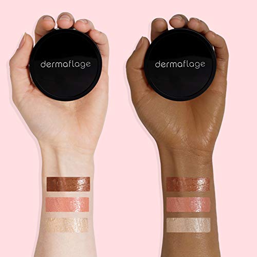 Cheek Palette: Bronzer, Highlighter, Blush Palette for Dewy Skin, Lit from Wi...