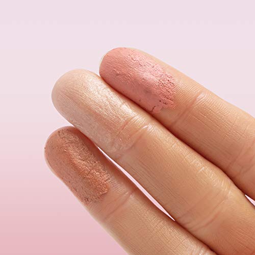 Cheek Palette: Bronzer, Highlighter, Blush Palette for Dewy Skin, Lit from Wi...