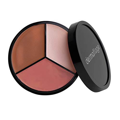 Cheek Palette: Bronzer, Highlighter, Blush Palette for Dewy Skin, Lit from Wi...