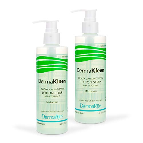 DermaKleen AntiBacterial Hand Soap 7.5 oz Pump Bottle, 2 Pack - Alcohol Free ...