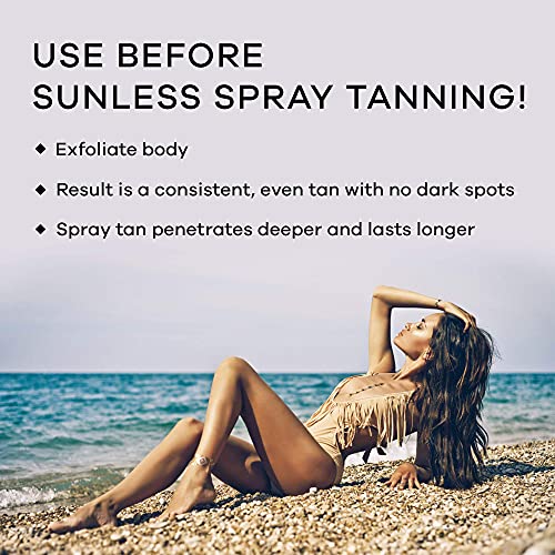 Dermasuri Deep Exfoliating Mitt Body Scrub for Soft Skin - Skin Cleanser - Pa...