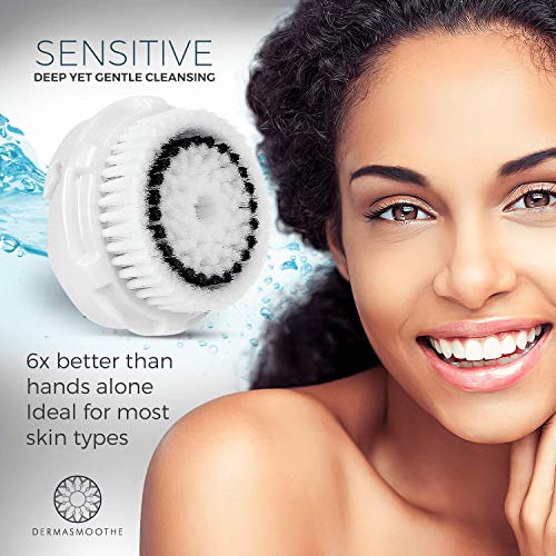 Dermatrue Compatible Facial Cleansing Brush Head Replacements 6 Pack | Fully ...