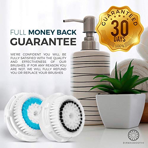 Dermatrue Compatible Facial Cleansing Brush Head Replacements 6 Pack | Fully ...