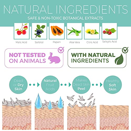 Foot Peel Mask - Coconut - For Cracked Heels, Dead Skin Calluses - Make Your ...