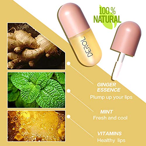 DEROL Lip Plumper,Natural Lip Plumper,lip plumping lip gloss,lip plumper glos...
